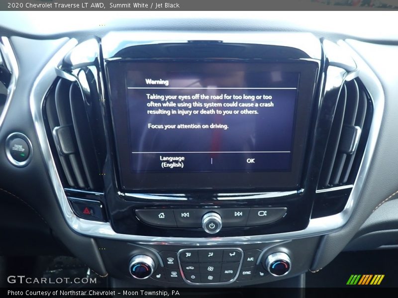 Summit White / Jet Black 2020 Chevrolet Traverse LT AWD