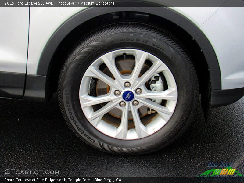 Ingot Silver / Medium Light Stone 2019 Ford Escape SEL 4WD