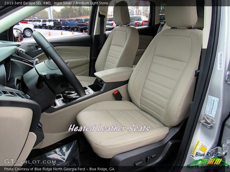 Ingot Silver / Medium Light Stone 2019 Ford Escape SEL 4WD