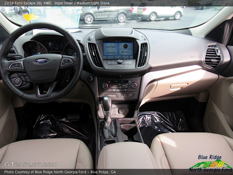 Ingot Silver / Medium Light Stone 2019 Ford Escape SEL 4WD