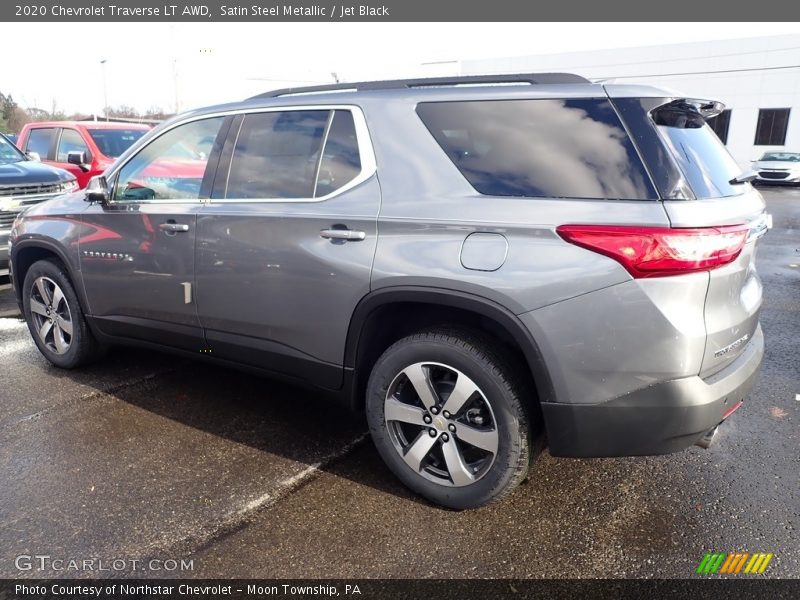Satin Steel Metallic / Jet Black 2020 Chevrolet Traverse LT AWD