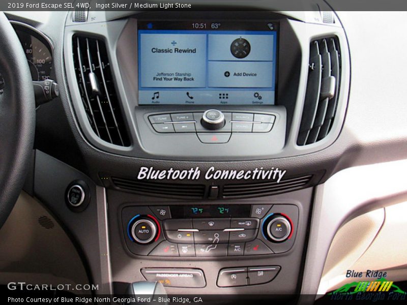 Ingot Silver / Medium Light Stone 2019 Ford Escape SEL 4WD