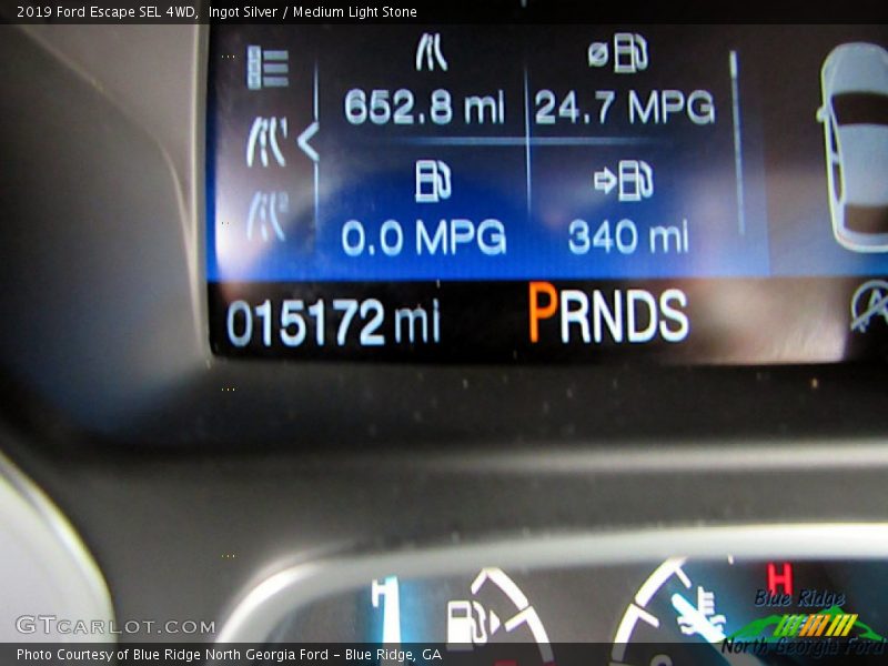 Ingot Silver / Medium Light Stone 2019 Ford Escape SEL 4WD
