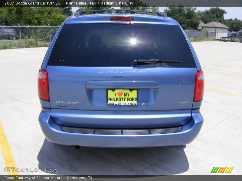 Marine Blue Pearl / Medium Slate Gray 2007 Dodge Grand Caravan SXT