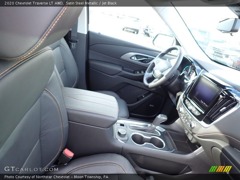 Satin Steel Metallic / Jet Black 2020 Chevrolet Traverse LT AWD