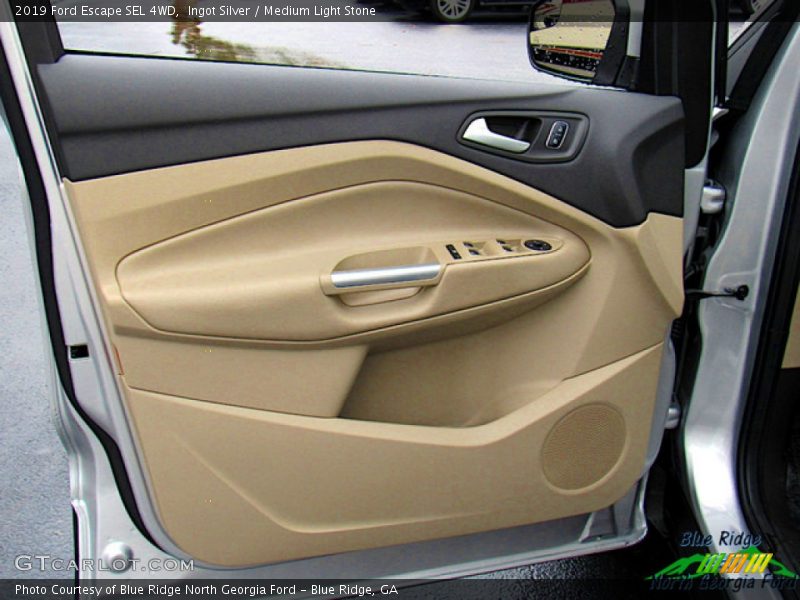 Ingot Silver / Medium Light Stone 2019 Ford Escape SEL 4WD