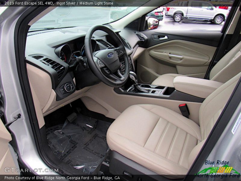 Ingot Silver / Medium Light Stone 2019 Ford Escape SEL 4WD