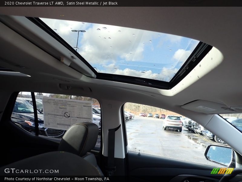 Satin Steel Metallic / Jet Black 2020 Chevrolet Traverse LT AWD