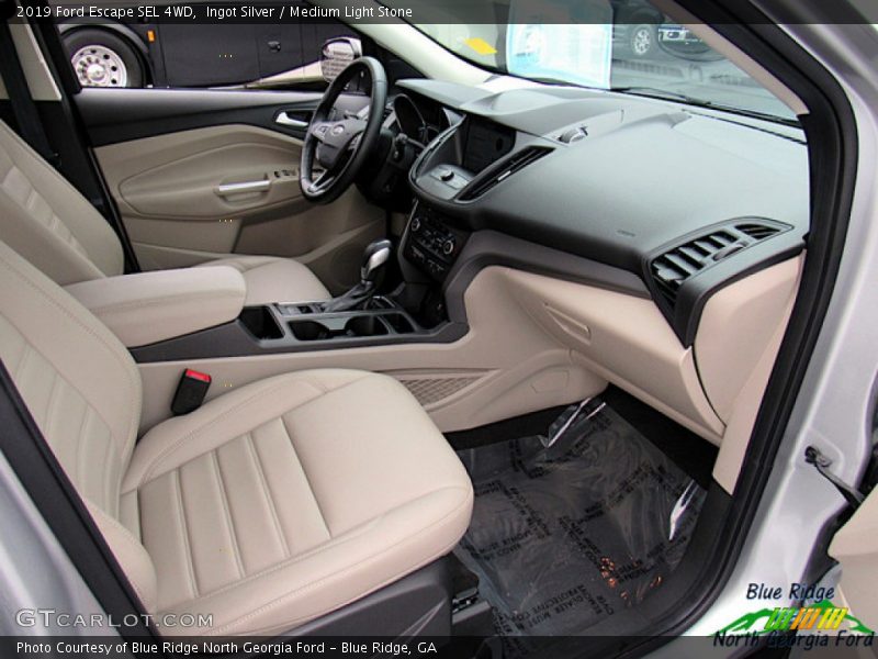 Ingot Silver / Medium Light Stone 2019 Ford Escape SEL 4WD