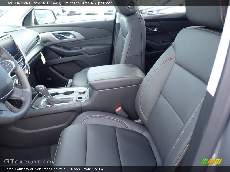 Satin Steel Metallic / Jet Black 2020 Chevrolet Traverse LT AWD