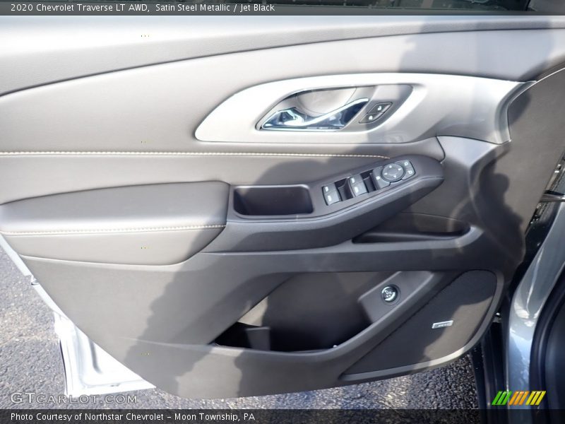 Satin Steel Metallic / Jet Black 2020 Chevrolet Traverse LT AWD