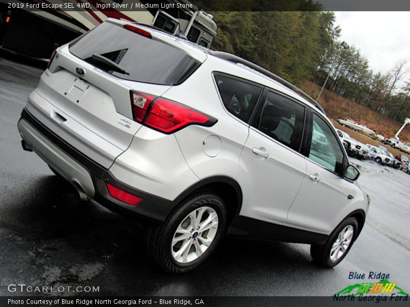 Ingot Silver / Medium Light Stone 2019 Ford Escape SEL 4WD