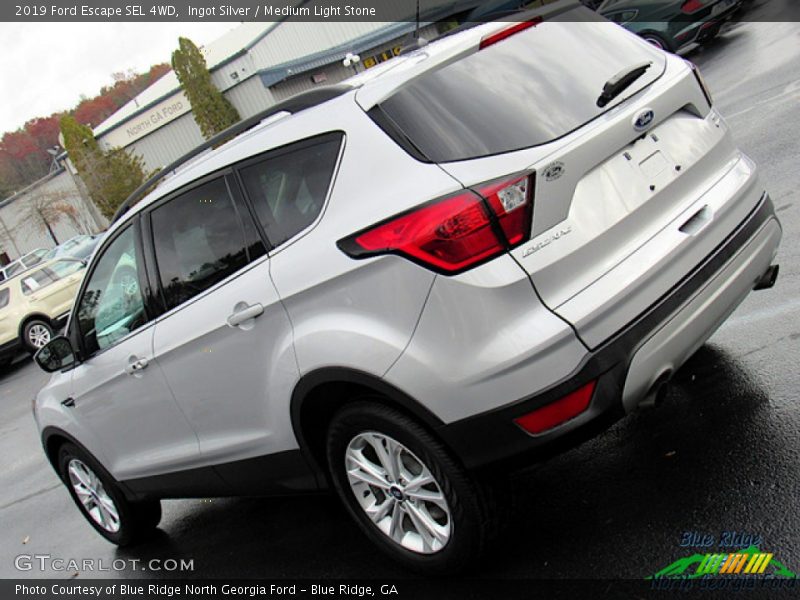 Ingot Silver / Medium Light Stone 2019 Ford Escape SEL 4WD