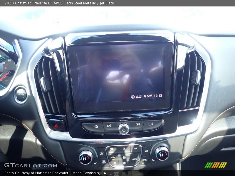 Satin Steel Metallic / Jet Black 2020 Chevrolet Traverse LT AWD