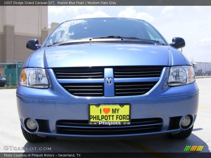 Marine Blue Pearl / Medium Slate Gray 2007 Dodge Grand Caravan SXT