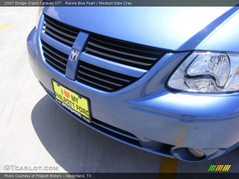 Marine Blue Pearl / Medium Slate Gray 2007 Dodge Grand Caravan SXT
