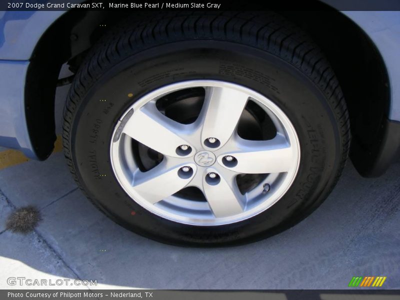 Marine Blue Pearl / Medium Slate Gray 2007 Dodge Grand Caravan SXT
