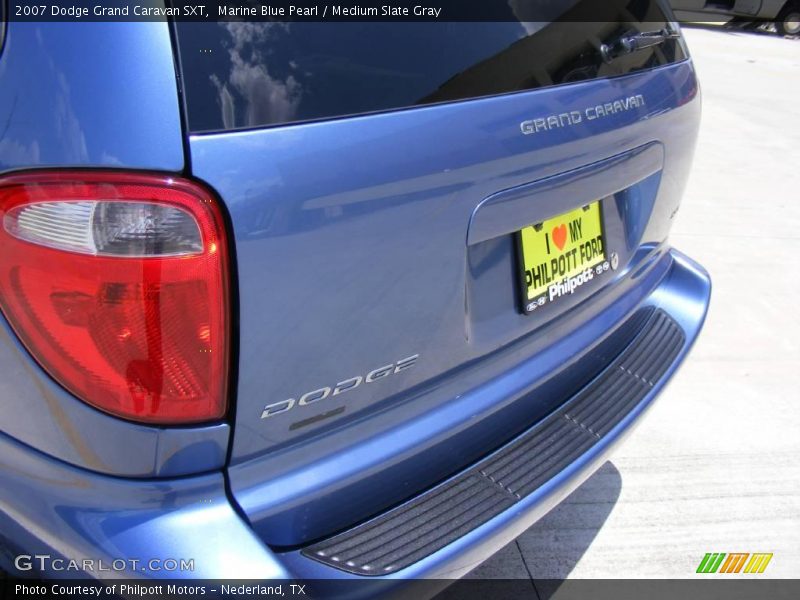 Marine Blue Pearl / Medium Slate Gray 2007 Dodge Grand Caravan SXT