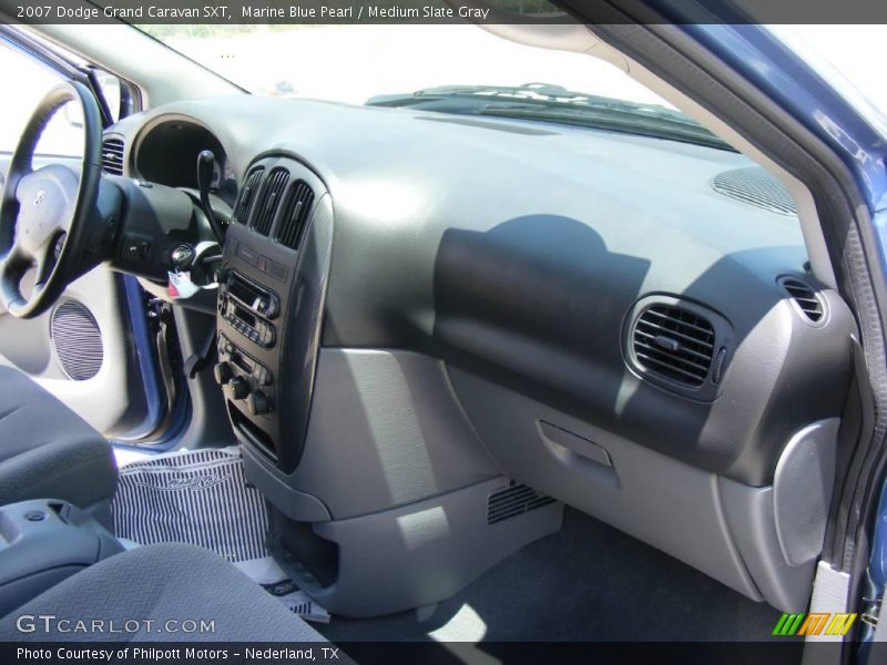 Marine Blue Pearl / Medium Slate Gray 2007 Dodge Grand Caravan SXT