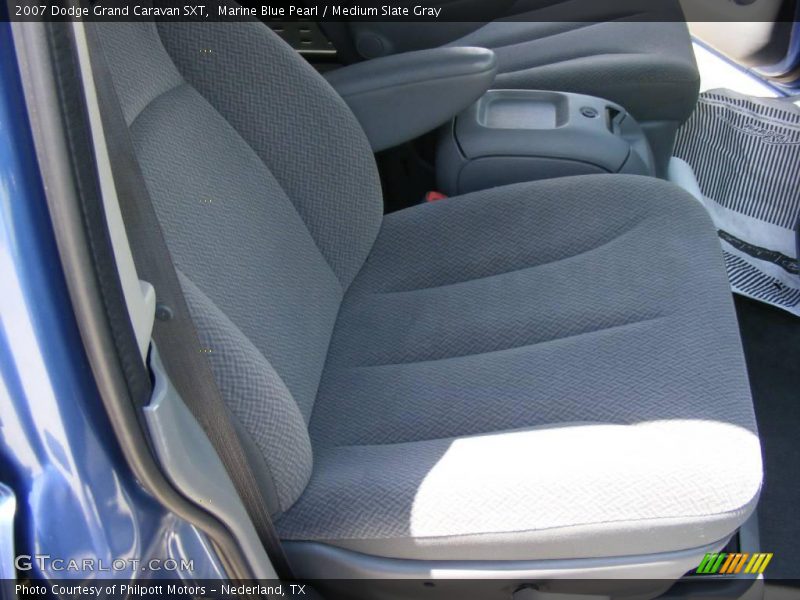 Marine Blue Pearl / Medium Slate Gray 2007 Dodge Grand Caravan SXT
