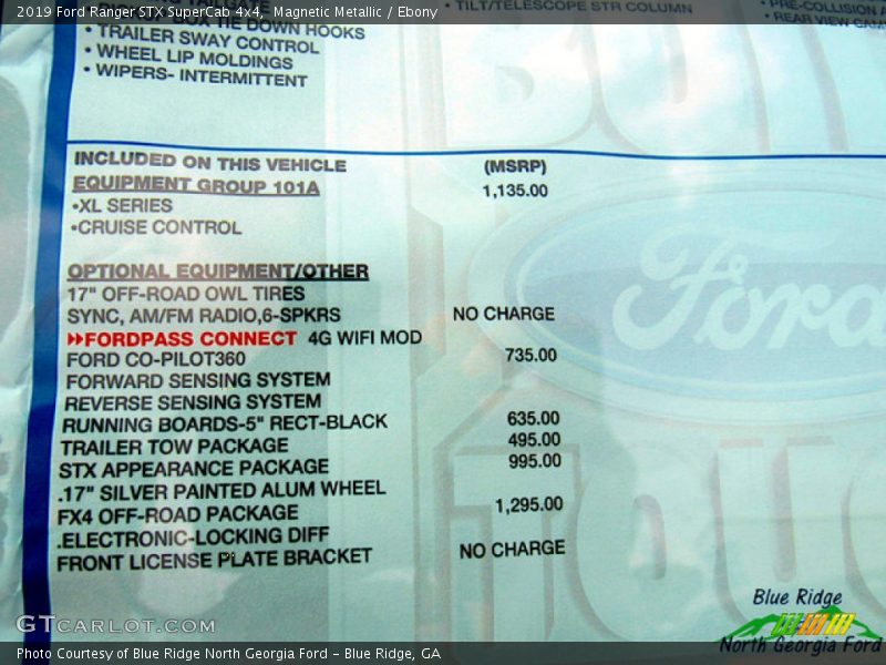 Magnetic Metallic / Ebony 2019 Ford Ranger STX SuperCab 4x4