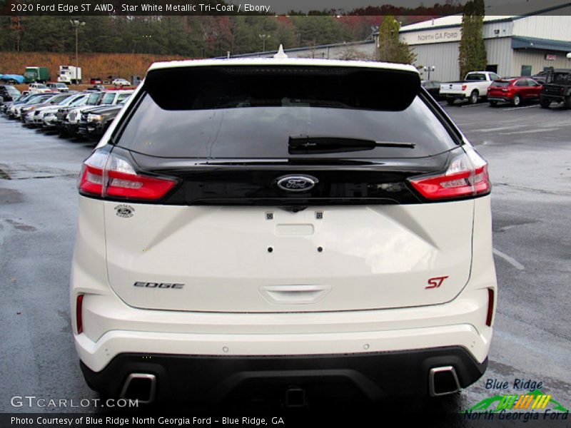 Star White Metallic Tri-Coat / Ebony 2020 Ford Edge ST AWD