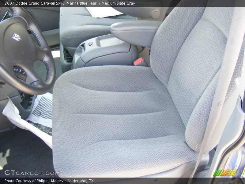 Marine Blue Pearl / Medium Slate Gray 2007 Dodge Grand Caravan SXT
