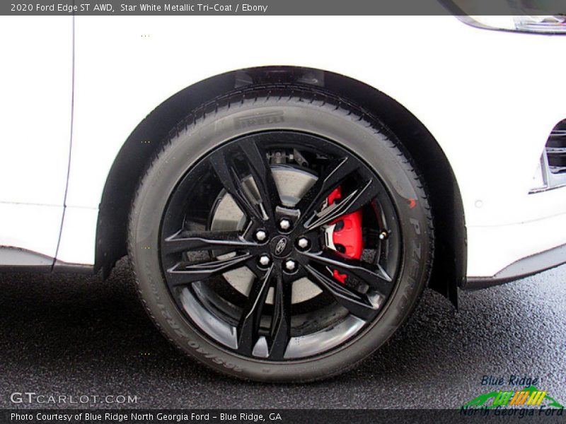 Star White Metallic Tri-Coat / Ebony 2020 Ford Edge ST AWD