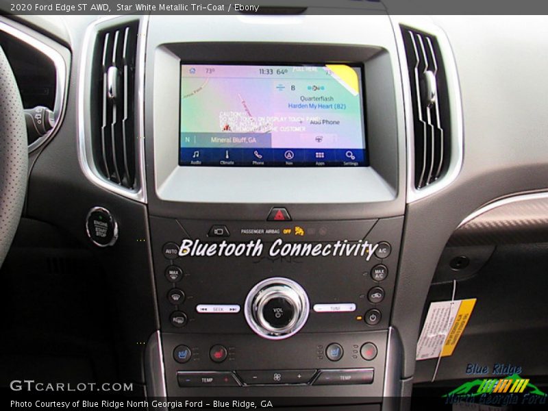 Star White Metallic Tri-Coat / Ebony 2020 Ford Edge ST AWD