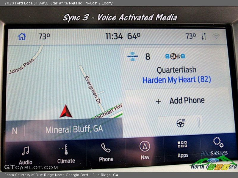 Star White Metallic Tri-Coat / Ebony 2020 Ford Edge ST AWD