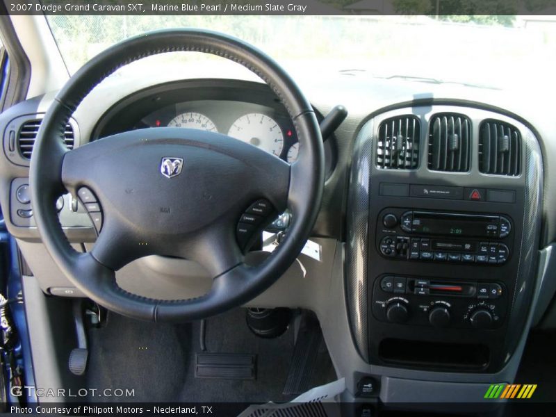 Marine Blue Pearl / Medium Slate Gray 2007 Dodge Grand Caravan SXT
