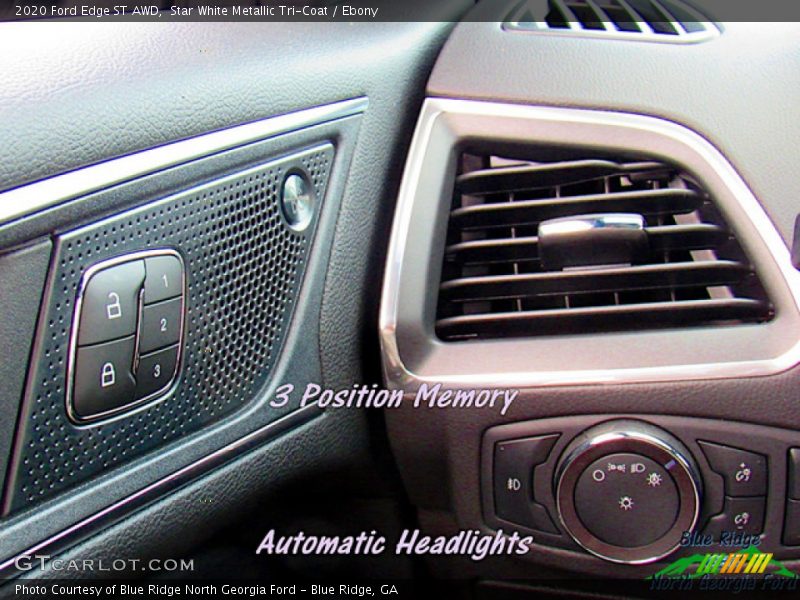 Star White Metallic Tri-Coat / Ebony 2020 Ford Edge ST AWD