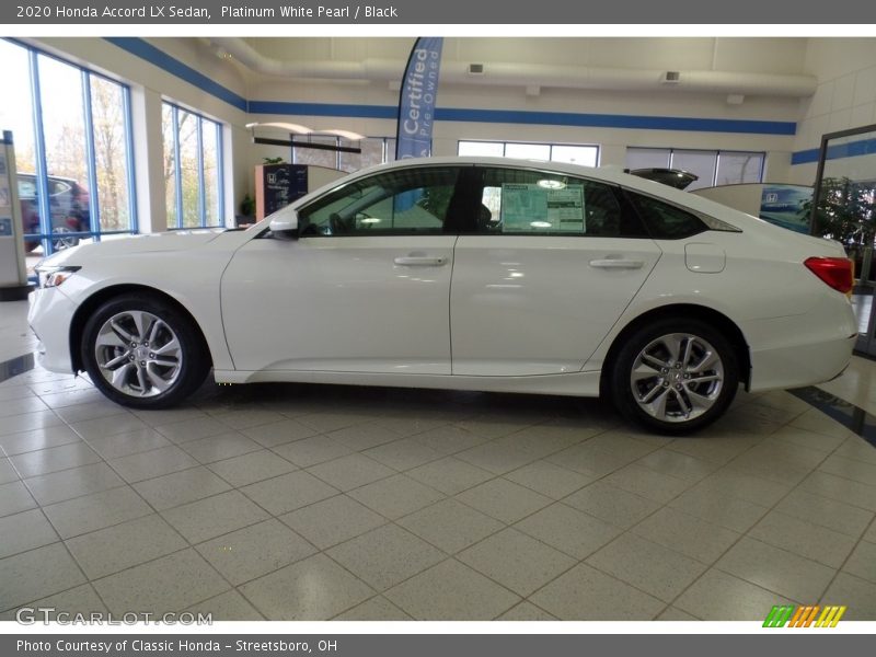 Platinum White Pearl / Black 2020 Honda Accord LX Sedan