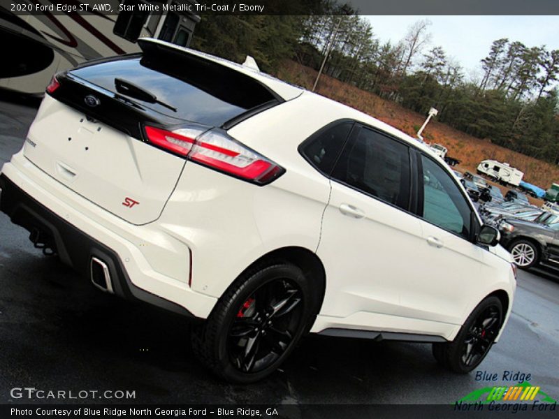 Star White Metallic Tri-Coat / Ebony 2020 Ford Edge ST AWD