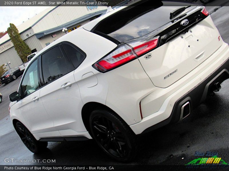 Star White Metallic Tri-Coat / Ebony 2020 Ford Edge ST AWD