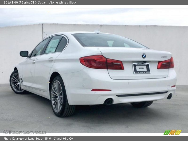 Alpine White / Black 2019 BMW 5 Series 530i Sedan