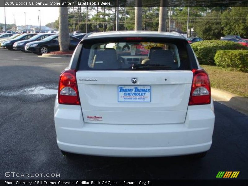 Stone White / Pastel Pebble Beige 2008 Dodge Caliber SE