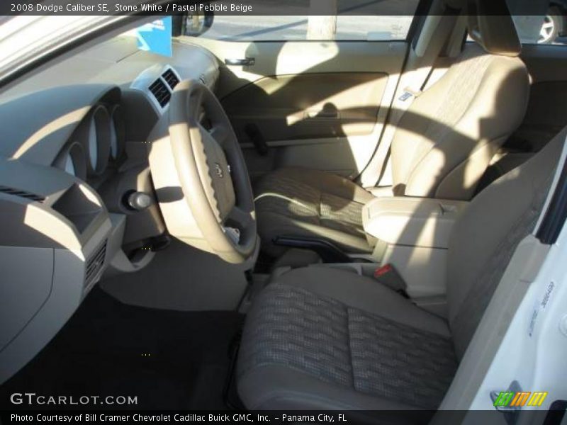 Stone White / Pastel Pebble Beige 2008 Dodge Caliber SE