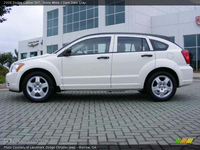 Stone White / Dark Slate Gray 2008 Dodge Caliber SXT