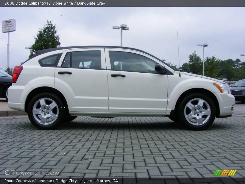 Stone White / Dark Slate Gray 2008 Dodge Caliber SXT