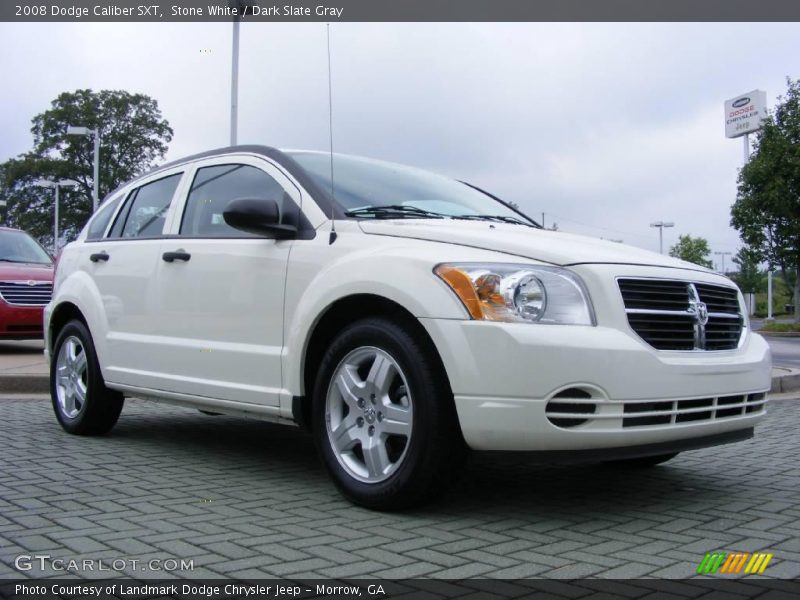 Stone White / Dark Slate Gray 2008 Dodge Caliber SXT
