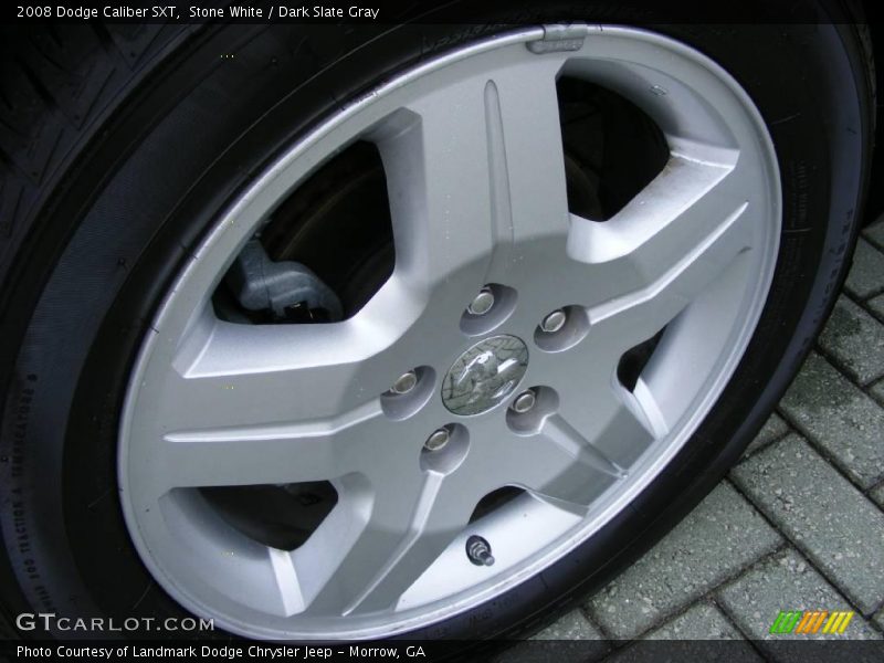 Stone White / Dark Slate Gray 2008 Dodge Caliber SXT
