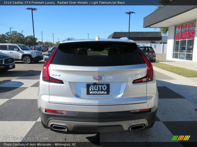 Radiant Silver Metallic / Light Platinum/Jet Black 2019 Cadillac XT4 Premium Luxury