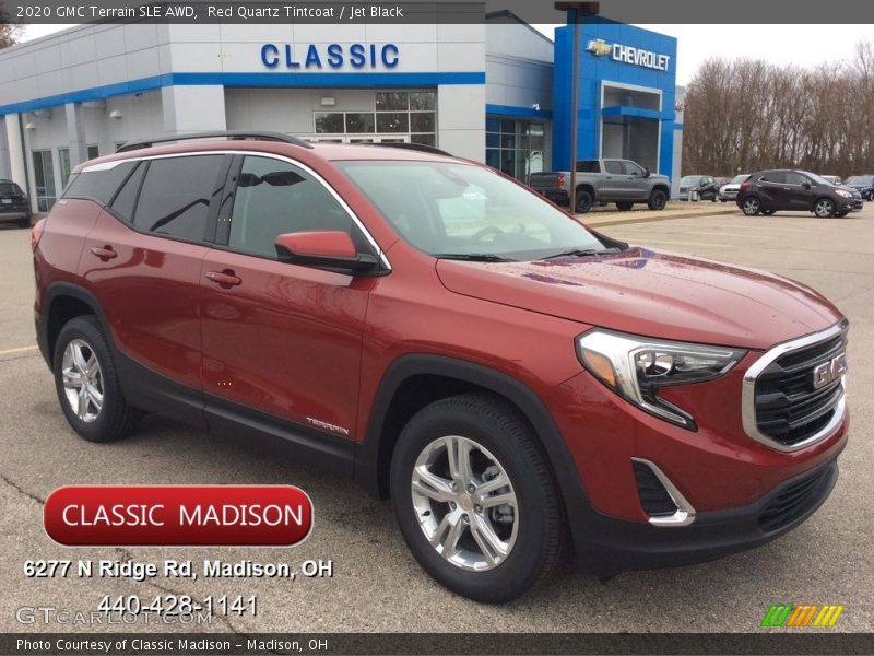 Red Quartz Tintcoat / Jet Black 2020 GMC Terrain SLE AWD