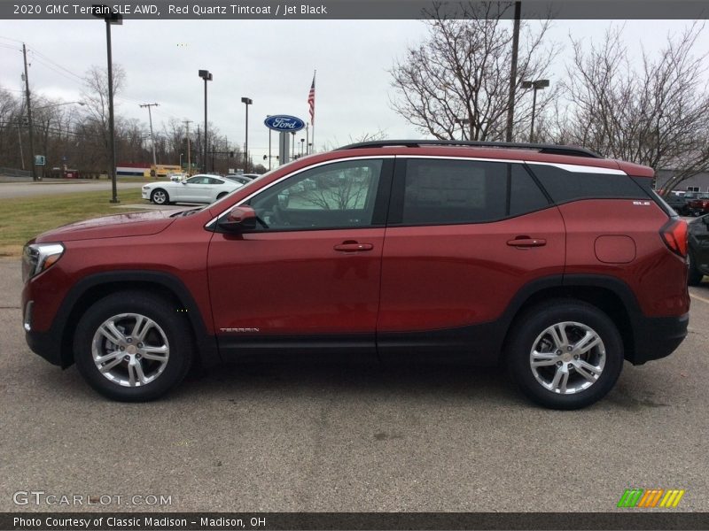 Red Quartz Tintcoat / Jet Black 2020 GMC Terrain SLE AWD