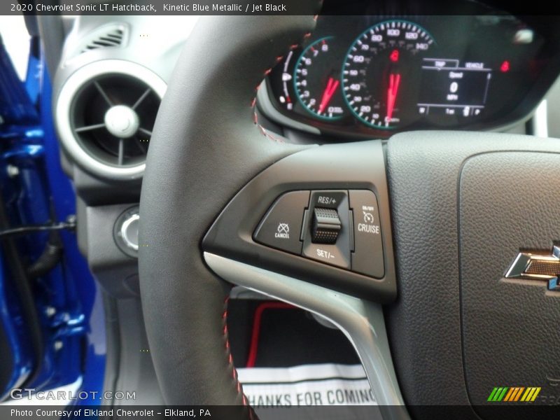 Kinetic Blue Metallic / Jet Black 2020 Chevrolet Sonic LT Hatchback