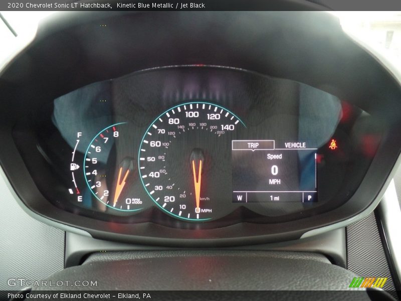 Kinetic Blue Metallic / Jet Black 2020 Chevrolet Sonic LT Hatchback