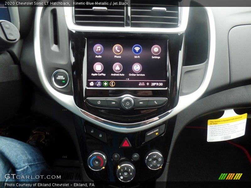 Kinetic Blue Metallic / Jet Black 2020 Chevrolet Sonic LT Hatchback