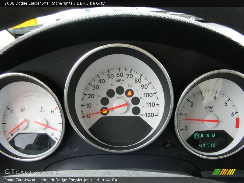 Stone White / Dark Slate Gray 2008 Dodge Caliber SXT