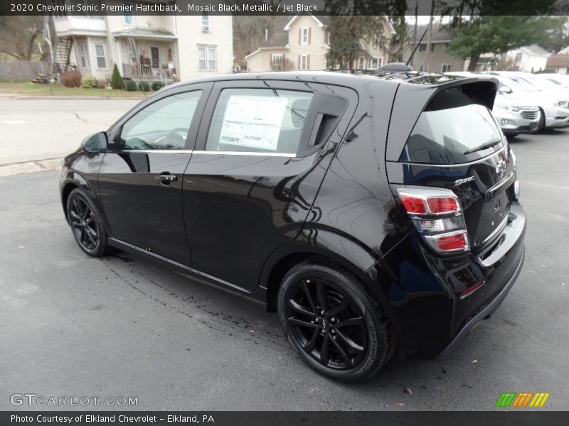 Mosaic Black Metallic / Jet Black 2020 Chevrolet Sonic Premier Hatchback